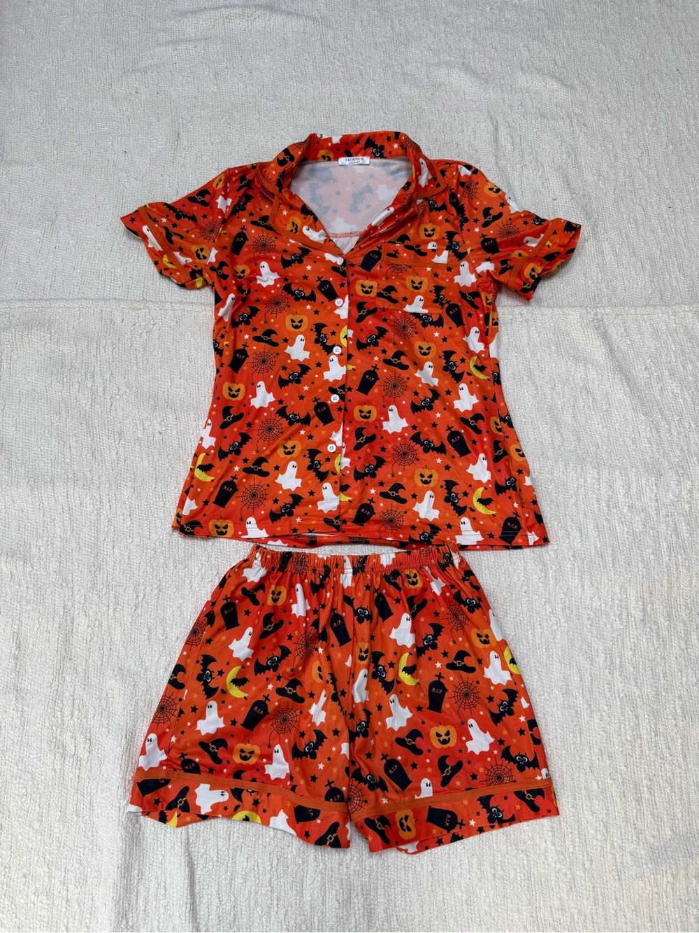Ekouaer Halloween Spooky Pajama Set Women’s Small